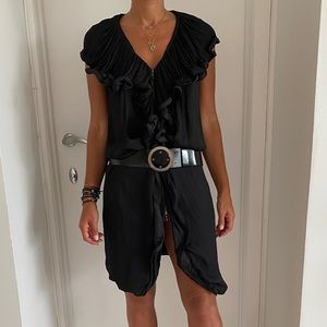 Lanvin VINTAGE Albert Elbaz SS 2008 black dress